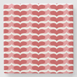 Porta-copo De Pedra Teste padrão do coração