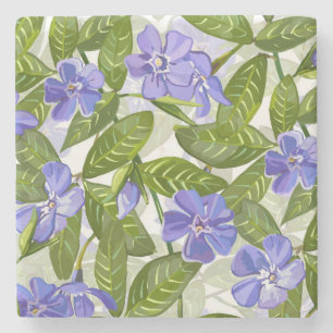 Porta-copo De Pedra Teste padrão ensolarado dos dias da pervinca