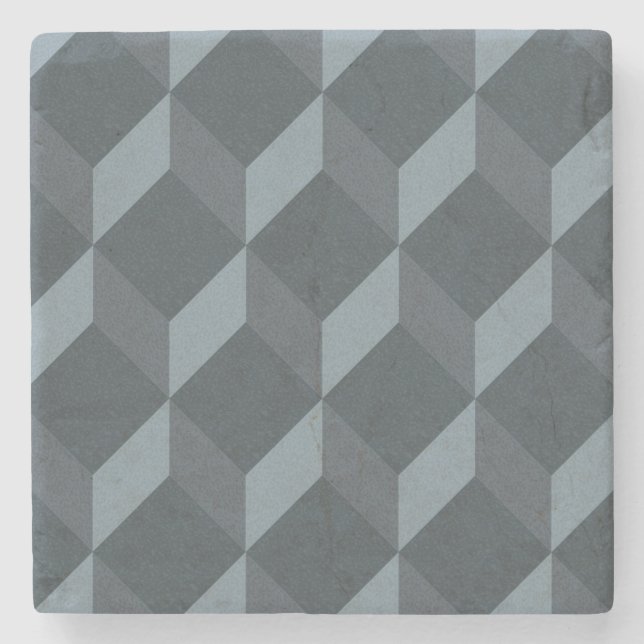 Porta-copo De Pedra Teste padrão geométrico abstrato do fundo (Frente)