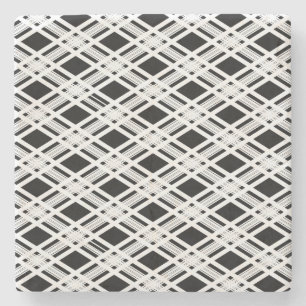 Porta-copo De Pedra Teste padrão listrado da xadrez