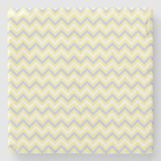 Porta-copo De Pedra Teste padrão Pastel de Chevron (Frente)