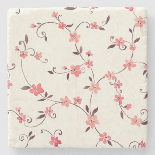 Porta-copo De Pedra Teste padrão sem emenda da aguarela com primavera