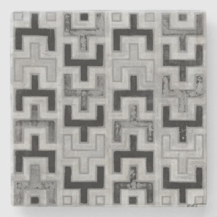 Porta-copo De Pedra Têxtil africano de mudos com Padrões geométrico