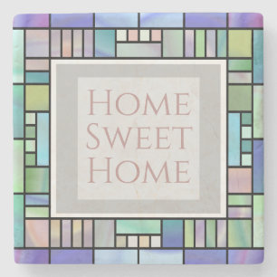 Porta-copo De Pedra Texto Personalizado na moda