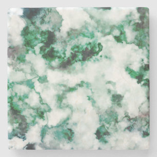 Porta-copo De Pedra Textura marmoreada de quartzo