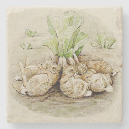 Porta-copo De Pedra The Flopsy Bunnies Asleep (por Beatrix Potter)