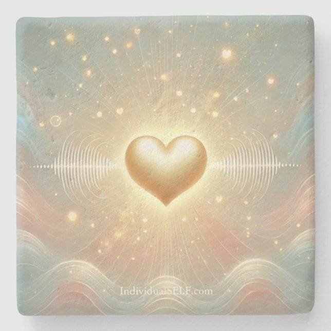 Porta-copo De Pedra The Living Blueprint Stone Coaster (Frente)