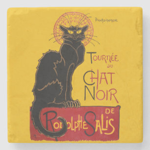 Porta-copo De Pedra Theophile Steinlen - Le Chat Noir Vintage