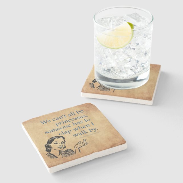 Porta-copo De Pedra Tinta de 50 engraçada da Princesa SlipperyJoe (Lateral)