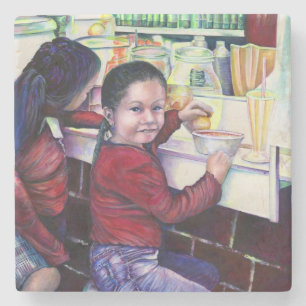 Porta-copo De Pedra Todas as Boas Meninas ganham Sorvete, México