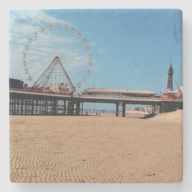 Porta-copo De Pedra Torre Blackpool (Frente)