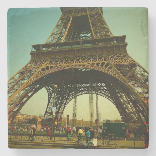 Porta-copo De Pedra Torre Eiffel, Paris, France (Frente)
