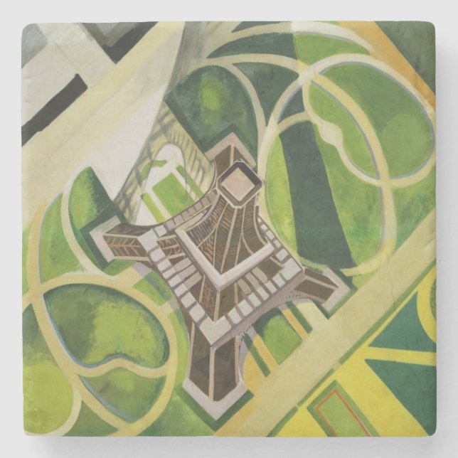 Porta-copo De Pedra Torre Eiffel (por Robert Delaunay) (Frente)