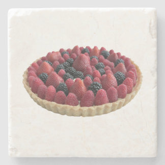 Porta-copo De Pedra Torta De Frutas Vermelhas Em Pedra