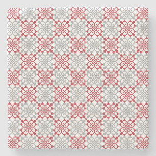 Porta-copo De Pedra Tradicional letão Sinal SUN padrão geométrico III