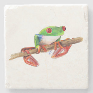 Porta-copo De Pedra Treefrog árvore sapo desenho animado