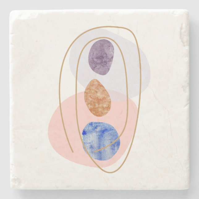 Porta-copo De Pedra Três pedras (Frente)