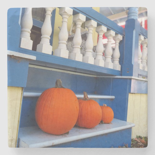 Porta-copo De Pedra Três Pumpkins em um Passo - Martha's Vineyard (Frente)