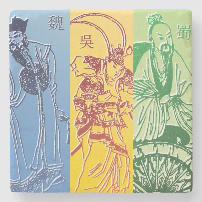 Porta-copo De Pedra Três reinos (Frente)