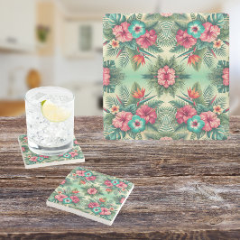 Porta-copo De Pedra Trópicos brilhantes