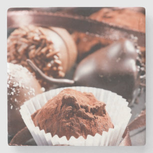 Porta-copo De Pedra Trufas de chocolate