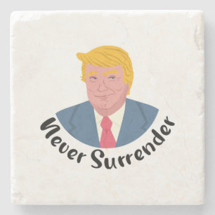 Porta-copo De Pedra Trump Mugshot Nunca renderse