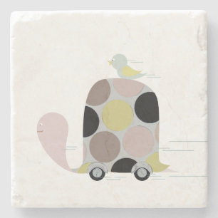 Porta-copo De Pedra Tweeter em uma Tartaruga