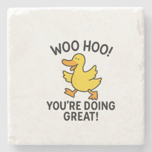 PORTA-COPO DE PEDRA UAU, VOCÊ ESTÁ FAZENDO EXCELENTE DUCKY DUCK