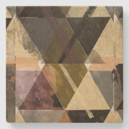 Porta-copo De Pedra Um design abstrato moderno