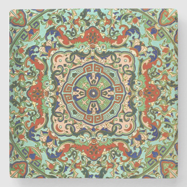 Porta-copo De Pedra Um design do Oriente (Frente)