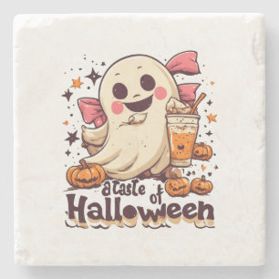 Porta-copo De Pedra Um Sabor de Halloween 