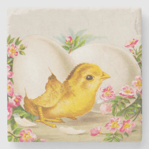 Porta-copo De Pedra "Uma Oferta de Páscoa" Cartão Vintage VIctoriano, 