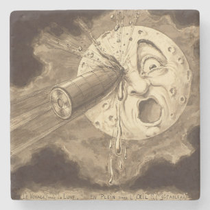 Porta-copo De Pedra Uma viagem ao Desenho da Vintagem da Lua