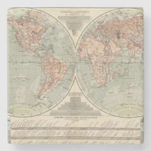 Porta-copo De Pedra Und Tiefen de Hohen - mapa do atlas dos altos e