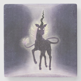 Porta-copo De Pedra Unicórnio do Éter Voido e da Arte da Fantasia Espa