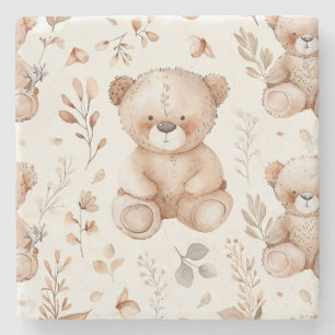 Porta-copo De Pedra Urso Beige Bonito