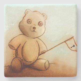 Porta-copo De Pedra Urso de Teddy, Cuja Porta copos é Pedra
