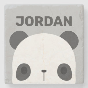 Porta-copo De Pedra Urso Panda Bonito com Nome Personalizado