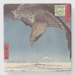 Porta-copo De Pedra Utagawa Hiroshige - Fukagawa Susaki e Jumantsubo