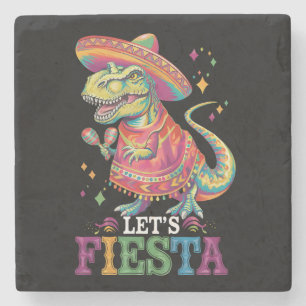 Porta-copo De Pedra Vamos Festejar Cinco De Maio T Rex Dinossauro