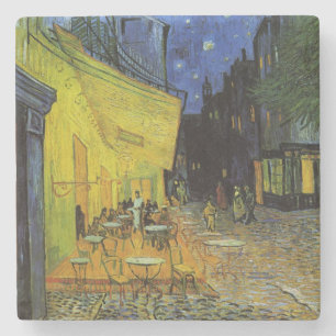 Porta-copo De Pedra Van Gogh; Cafe Terrace à Noite