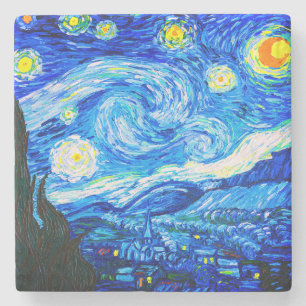 Porta-copo De Pedra Van Gogh Starry Night