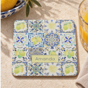 Porta-copo De Pedra Verão Siciliano Maiolica