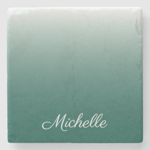 Porta-copo De Pedra Verde-gradiente ombre personalizado