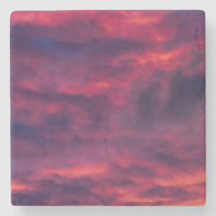 Porta-copo De Pedra vermelho augural