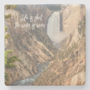 Porta-copo De Pedra Viagem Cote Home Decor com Imagem em Cascata