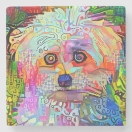 Porta-copo De Pedra Vibes em Paw-sitive