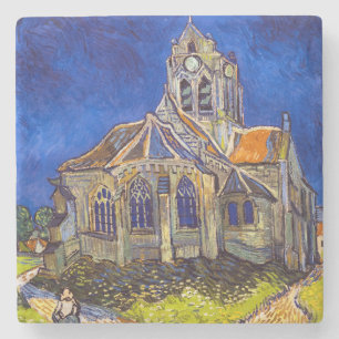 Porta-copo De Pedra Vincent van Gogh - A Igreja em Auvers