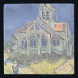 Porta-copo De Pedra Vincent van Gogh | a igreja no Auvers-sur-Oise<br><div class="desc">A igreja no Auvers-sur-Oise,  1890% pipe% pelo lugar da arte de Vincent van Gogh |: Musee d'Orsay,  número de coleção holandês da imagem do artista | de Paris,  France |: XIR33823</div>