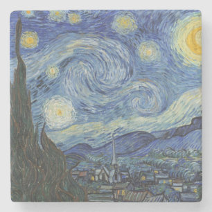 Porta-copo De Pedra Vincent van Gogh A Noite Estelar, junho de 1889